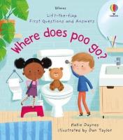 LTF FIRST Q&A WHERE DOES POO. Autor: Katie Daynes. SmakLiter.pl Okładka książki LTF FIRST Q&A WHERE DOES POO