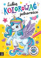 Okładka książki Lubię kolorować jednorożce