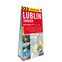 Okładka książki Lublin i Świdnik foliowany plan miasta 1:20 000