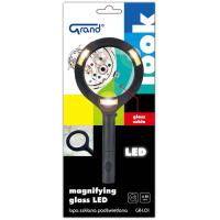 Lupa szklana 85mm podświetlana Led GRAND. Wydawca: Grand. SmakLiter.pl Opakowanie Lupa szklana 85mm podświetlana Led GRAND