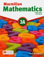 Macmillan Mathematics 3A PB + eBook. Autor: Paul Broadbent. SmakLiter.pl Okładka książki Macmillan Mathematics 3A PB + eBook