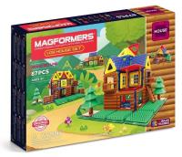 Magformers Log House Set Klocki magnetyczne 3D 87 elementów. Wydawca: MAGFORMERS. SmakLiter.pl Opakowanie Magformers Log House Set Klocki magnetyczne 3D 87 elementów