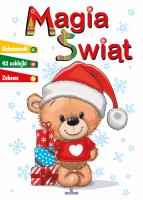 Magia świąt. Kolorowanka. Autor: Matusiak Monika. SmakLiter.pl Okładka książki Magia świąt. Kolorowanka