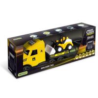 Magic Truck Technic Laweta ze spychaczem. Wydawca: Wader. SmakLiter.pl Opakowanie Magic Truck Technic Laweta ze spychaczem