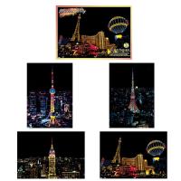 Opakowanie Magiczna Zdrapka - 4w1 Współczesne miasta 20x14cm