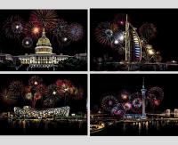 Opakowanie Magiczna Zdrapka Fajerwerki 4 sztuki. 21x29,5cm