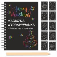 Opakowanie Magiczne obrazki do wydrapywania Merry Christmas