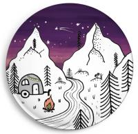 Opakowanie Magnes Kemping nocą