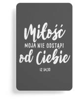 Magnes na lodówkę - Miłość moja nie odstąpi. Wydawca: Szaron. SmakLiter.pl Opakowanie Magnes na lodówkę - Miłość moja nie odstąpi