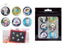 Opakowanie Magnesy kosmonauci 3cm 6szt