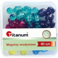 Opakowanie Magnesy neodymowe pionki 40szt