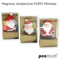 Opakowanie Magnesy świąteczne Mikołaje MIX