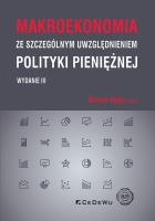 Makroekonomia ze szczególnym uwzględnieniem.. w.3. Autor: Marian Noga. SmakLiter.pl Okładka książki Makroekonomia ze szczególnym uwzględnieniem.. w.3