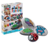 Opakowanie Malowanie naskalne: 3 skały + 6 farb + pędzel