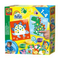 Malowanie palcami Dinozaury. Wydawca: SES Creative. SmakLiter.pl Opakowanie Malowanie palcami Dinozaury