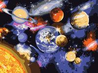 Opakowanie Malowanie po numerach 30x40cm Parada planet