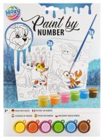 Opakowanie Malowanie po numerach A4 + farbki niebieski