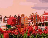 Malowanie po numerach - Amsterdam 40x50cm. Wydawca: Ideyka. SmakLiter.pl Opakowanie Malowanie po numerach - Amsterdam 40x50cm