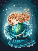 Opakowanie Malowanie po numerach - Anioł ziemi 30x40cm