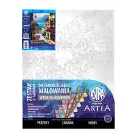 Malowanie po numerach Astra Artea Słoneczna Riwiera. Wydawca: ASTRA art-pap. SmakLiter.pl Opakowanie Malowanie po numerach Astra Artea Słoneczna Riwiera