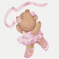 Opakowanie Malowanie po numerach - Balerinka 30x30cm