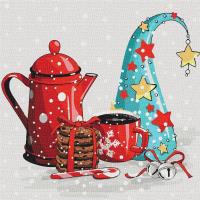 Malowanie po numerach - Chłodnymi.. 40x40cm. Wydawca: Ideyka. SmakLiter.pl Opakowanie Malowanie po numerach - Chłodnymi.. 40x40cm