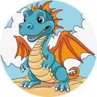 Opakowanie Malowanie po numerach - Chud smoka 19cm