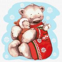 Malowanie po numerach - Ciepły uściski 30x30cm. Wydawca: Ideyka. SmakLiter.pl Opakowanie Malowanie po numerach - Ciepły uściski 30x30cm