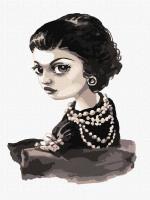 Malowanie po numerach - Coco Chanel 30x40cm. Wydawca: Ideyka. SmakLiter.pl Opakowanie Malowanie po numerach - Coco Chanel 30x40cm