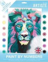 Malowanie po numerach - Curageous Lion. Wydawca: Dalprint. SmakLiter.pl Opakowanie Malowanie po numerach - Curageous Lion