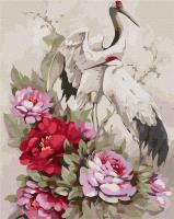 Malowanie po numerach - Czaple chińskie 40x50cm. Wydawca: Ideyka. SmakLiter.pl Opakowanie Malowanie po numerach - Czaple chińskie 40x50cm