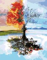 Malowanie po numerach - Cztery pory roku 40x50cm. Wydawca: Tobby. SmakLiter.pl Opakowanie Malowanie po numerach - Cztery pory roku 40x50cm