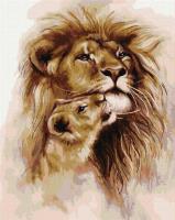 Opakowanie Malowanie po numerach - Czułość lwa 40x50cm