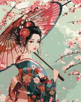 Opakowanie Malowanie po numerach - Dama w kimonie 40x50cm