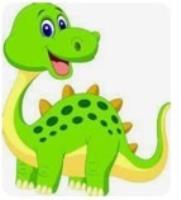 Opakowanie Malowanie po numerach dla dzieci Dinozaur zielony