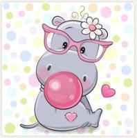 Opakowanie Malowanie po numerach dla dzieci Hipopotam