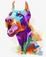 Opakowanie Malowanie po numerach - Doberman pop-art 40x50