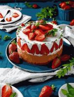 Malowanie po numerach - Dojrzałe truskawki 40x50cm. Wydawca: Ideyka. SmakLiter.pl Opakowanie Malowanie po numerach - Dojrzałe truskawki 40x50cm