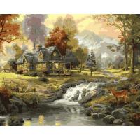 Opakowanie Malowanie po numerach - Dom przy górskim.. 40x50cm