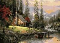 Opakowanie Malowanie po numerach - Dom w lesie 40x50cm