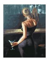 Opakowanie Malowanie po numerach - Dziewczyna w czerni 40x50