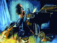 Opakowanie Malowanie po numerach - Fortepianistka 30x40cm