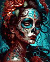 Opakowanie Malowanie po numerach Gotycka kobieta