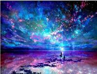 Opakowanie Malowanie po numerach Gwieździste niebo