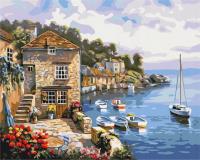 Opakowanie Malowanie po numerach Jezioro Como