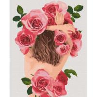 Opakowanie Malowanie po numerach - Kobieta kwiat 40x50cm