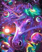 Opakowanie Malowanie po numerach Kosmiczny jednorożec