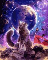 Opakowanie Malowanie po numerach Kot podróżnik