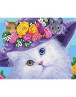 Opakowanie Malowanie po numerach - Kot w kapeluszu 40x50cm