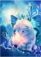 Opakowanie Malowanie po numerach Kotek z kwiatkiem